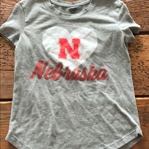 Girls Nebraska spirit tee